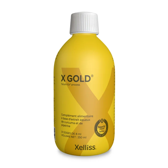 X Gold Xelliss - Complément liquide au curcuma et pipérine