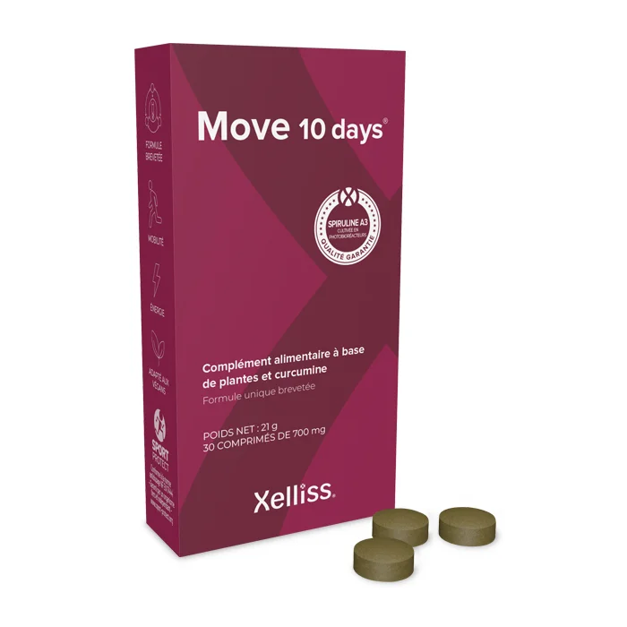 Move 10 days, Xelliss, Natura4Ever, Curcumine, Spiruline, Phycocyanine